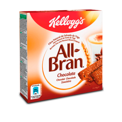 Kellogg's Chocolate All Bran Cereal Bars 240g